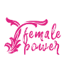 female power,schrift,rosa,pink