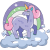 Einhorn auf Wolke sieben