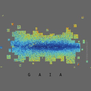 Gaia - Sky map of Gaia metallicities