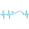 Electrocardiogram with a fish