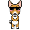 Basenji Dog Emoticon