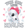 Cette fille aime les koalas