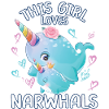 This girl loves narwhals