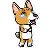 Basenji Dog Laughing Emoticon