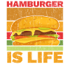 Hamburger ist Leben Burger-Esser Lebensmittel-Lieb