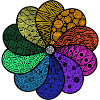 Blume Zentangle Style