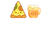 I like pizza and beer