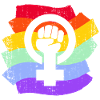 LGBT LGBTQ Rainbow Flag Women