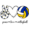 Peace Love Volleyball