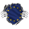 Bandiera dell'Europa EU Euro Bandiera europea