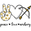 Peace Love Archery Archery Archer