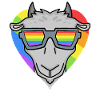 LGBT Animal Goat Rainbow
