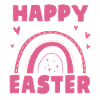 Cute Happy Easter Rainbow