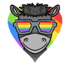 LGBT Animal Donkey Rainbow