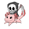 Grim Reaper and Axolotl