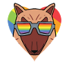 LGBT Dog Rainbow