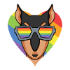 LGBT Dog Doberman Rainbow