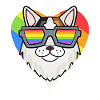 LGBT Cat Turkish Van Rainbow