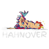 Hahnover... gerupfter Hahn, bunt