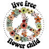 Blumen Peace süßes Design