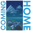 Coming Home blue font