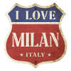 Milano Milano Italia Città I Love Vintage Retro