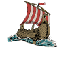 Nordic Drakkar Viking Ship