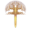Viking Sword and Yggdrasil