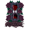 Bones and Roses - Gothic Hourglass