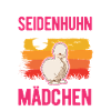Verrücktes Seidenhuhn Mädchen