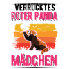 Verrücktes Roter Panda Mädchen