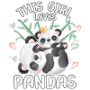 This girl loves pandas