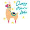 Crazy Alpaca Lady Alpaka