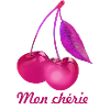 mon chérie, cherry, illustration,pink