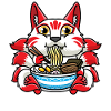 Kitsune Eats Ramen Noodles Anime
