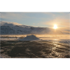 Glacier at sunrise