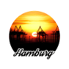 Hamburg Harbor Sunset