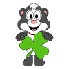 STINKTIER - SKUNK - KLEEBLATT - SHAMROCK