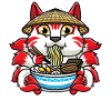 Kitsune Eats Ramen Noodles Anime