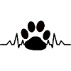 Dog Paw Heartbeat