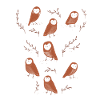 Barn Owls illustration