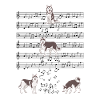 Husky Dog Music Partition Cadeau