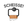 Toilette Scheiße Klopapier
