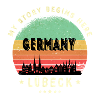 Lübeck Germany Skyline Design