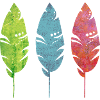 Three tender feathers