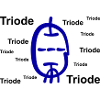 Calligraphic Style Triode with Text