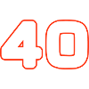 40 Zahl symbol
