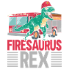 Firesaurus Rex Firefighter Fireman Dinosau