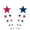 Patriotic Stars American Flag USA