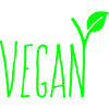Vegan Font Text Green Lettering